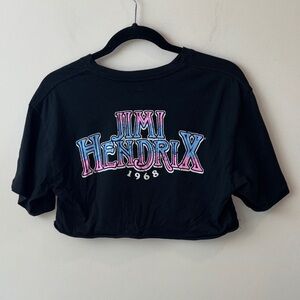 Black Jimi Hendrix 1968 Crop Top women size medium